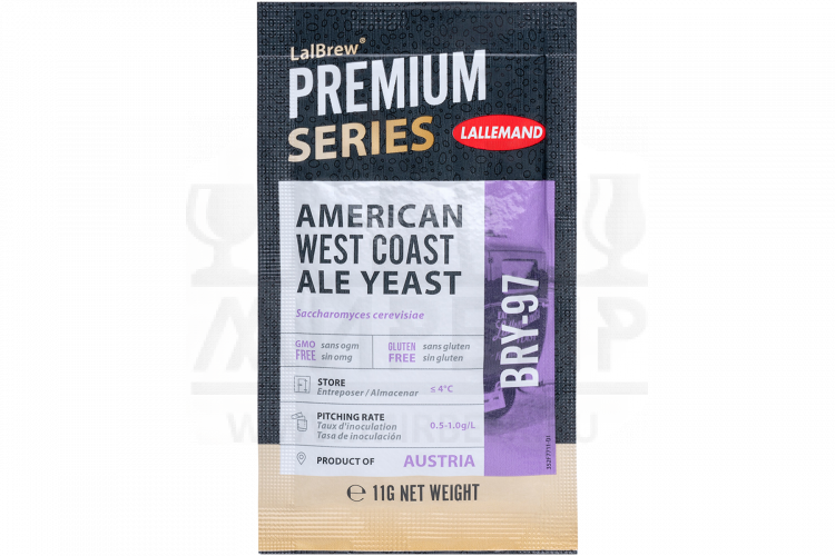 Пивные дрожжи Lallemand "American West Coast Ale BRY-97", 11 г
